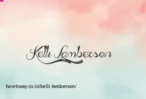 Kelli Lamberson