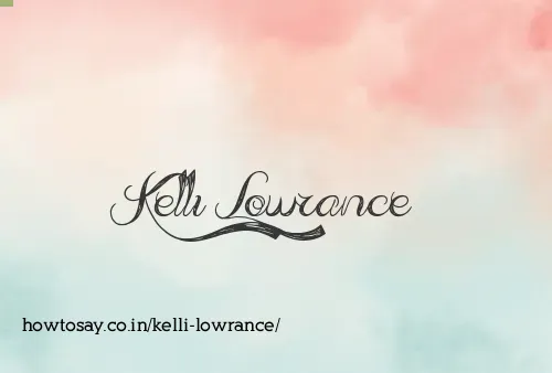 Kelli Lowrance