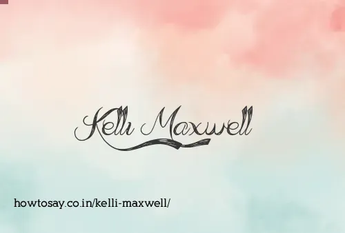 Kelli Maxwell