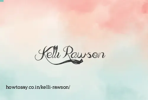 Kelli Rawson