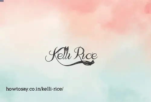 Kelli Rice