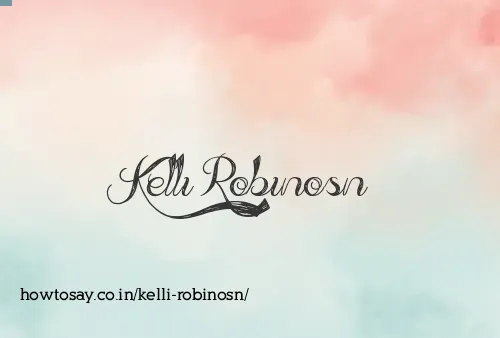 Kelli Robinosn