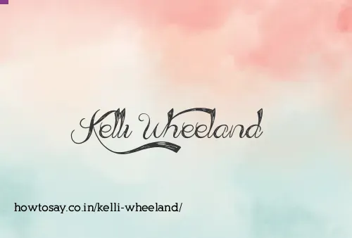 Kelli Wheeland