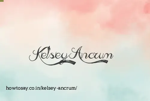 Kelsey Ancrum