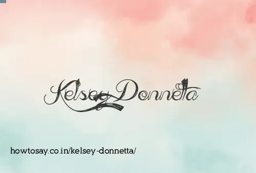 Kelsey Donnetta
