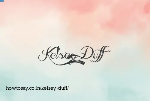 Kelsey Duff