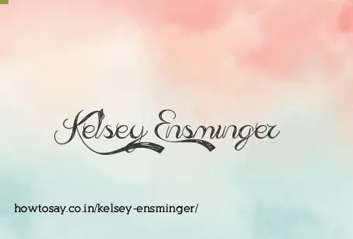 Kelsey Ensminger