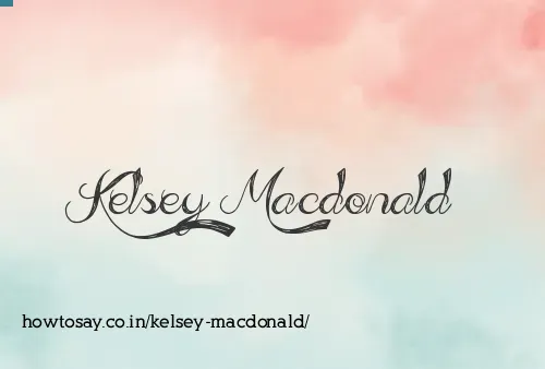 Kelsey Macdonald