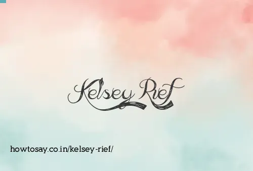 Kelsey Rief