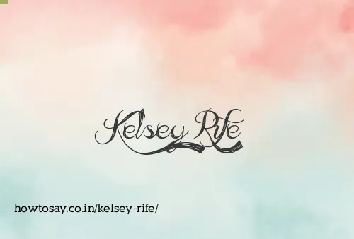 Kelsey Rife