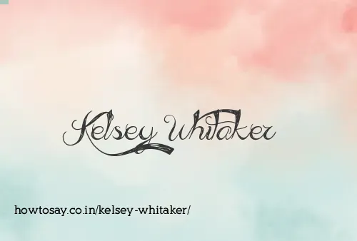 Kelsey Whitaker
