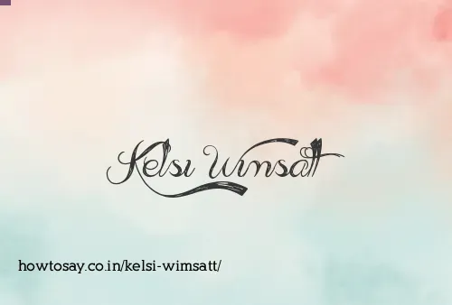 Kelsi Wimsatt