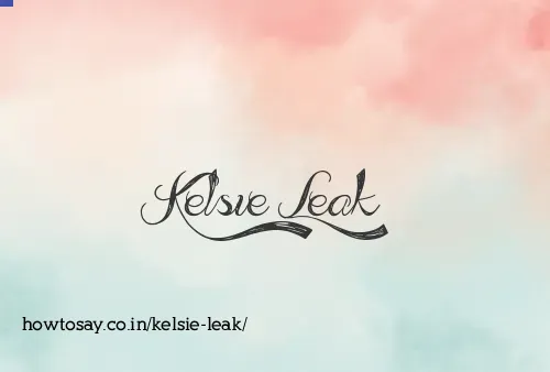 Kelsie Leak