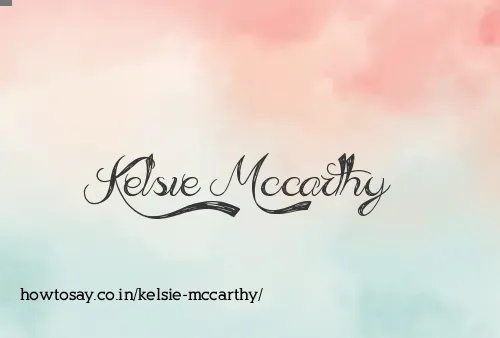 Kelsie Mccarthy