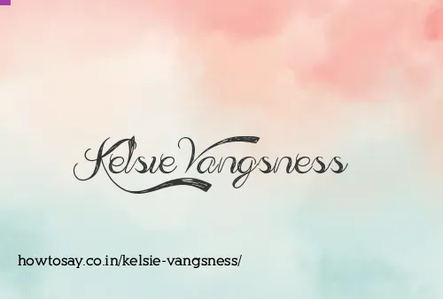 Kelsie Vangsness