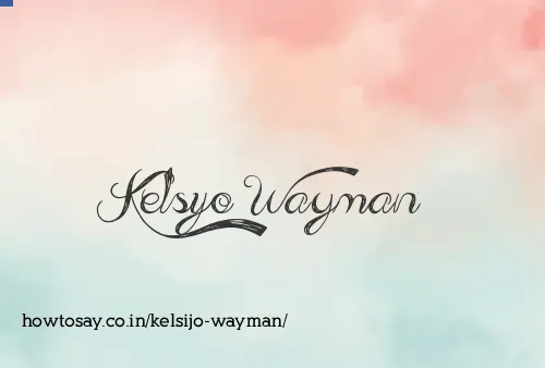 Kelsijo Wayman