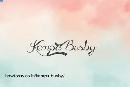 Kempa Busby