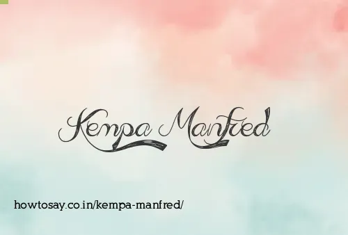 Kempa Manfred