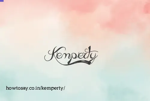 Kemperty