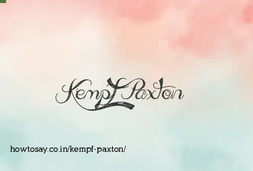 Kempf Paxton