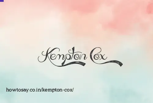 Kempton Cox