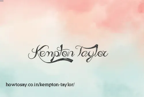 Kempton Taylor