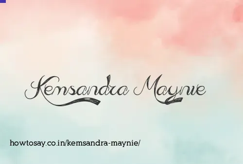 Kemsandra Maynie
