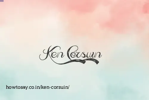 Ken Corsuin