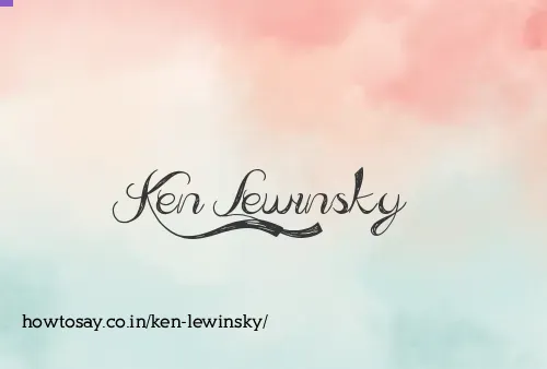 Ken Lewinsky