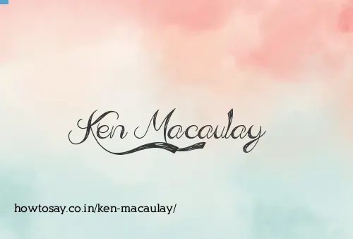 Ken Macaulay