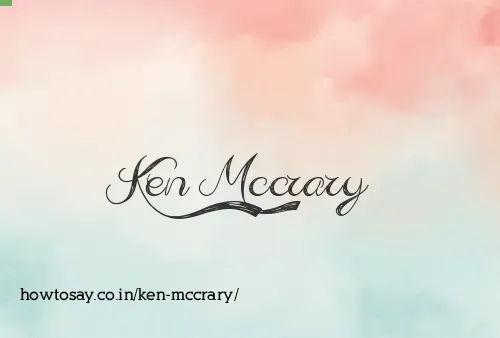 Ken Mccrary