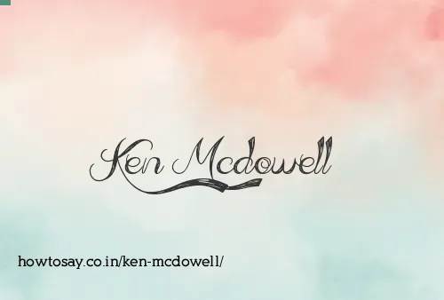 Ken Mcdowell