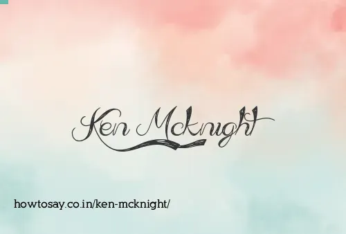 Ken Mcknight