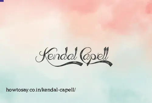 Kendal Capell