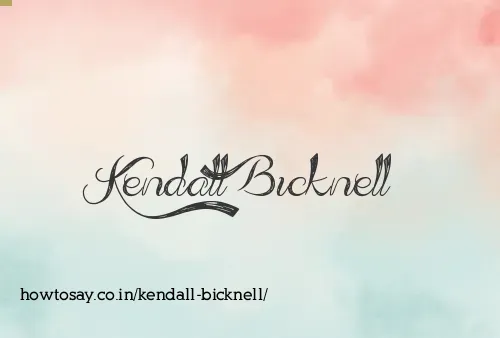 Kendall Bicknell