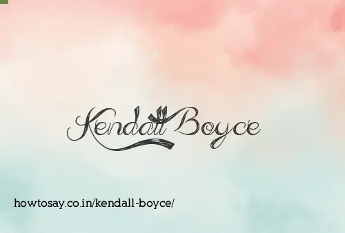 Kendall Boyce