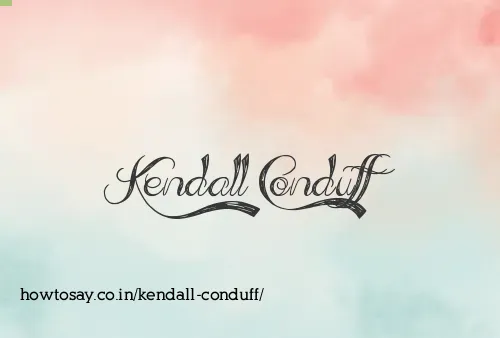Kendall Conduff