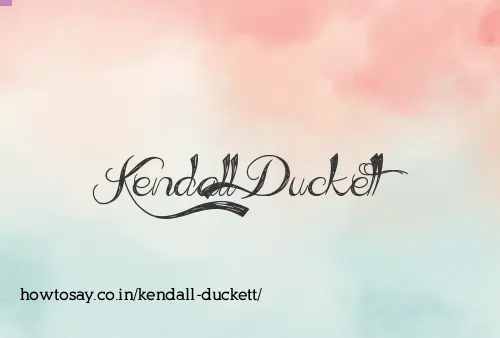 Kendall Duckett