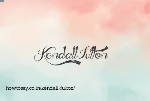 Kendall Fulton