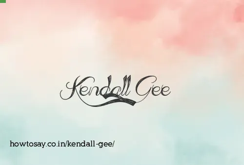 Kendall Gee