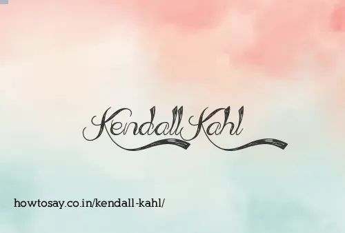 Kendall Kahl