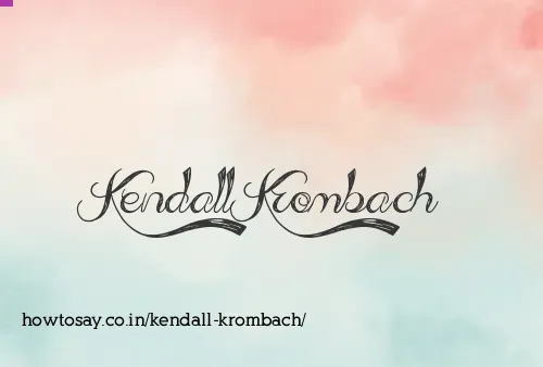 Kendall Krombach