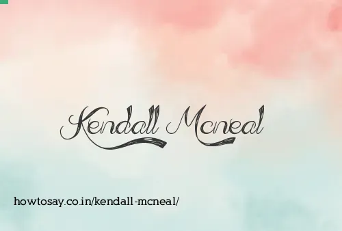 Kendall Mcneal