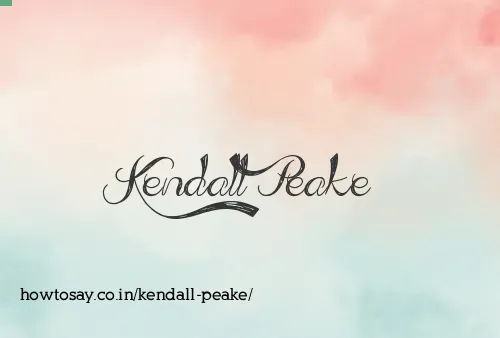Kendall Peake