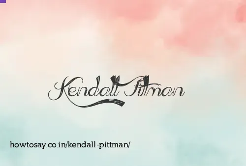 Kendall Pittman