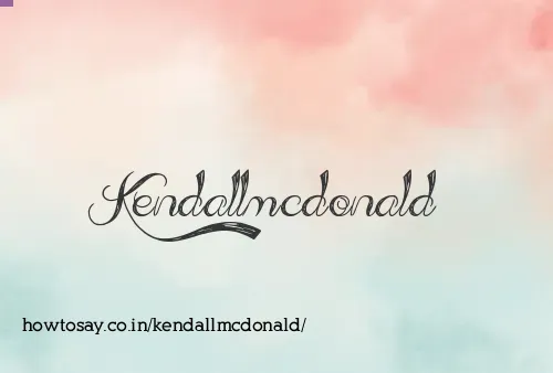 Kendallmcdonald