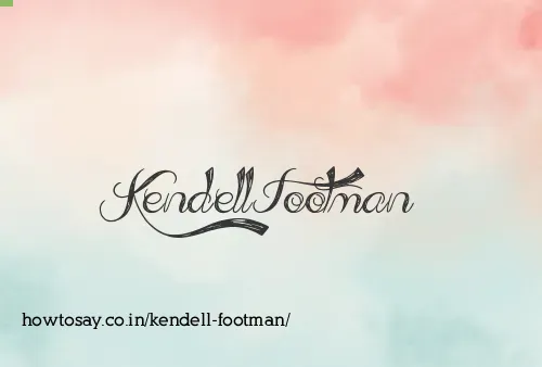 Kendell Footman