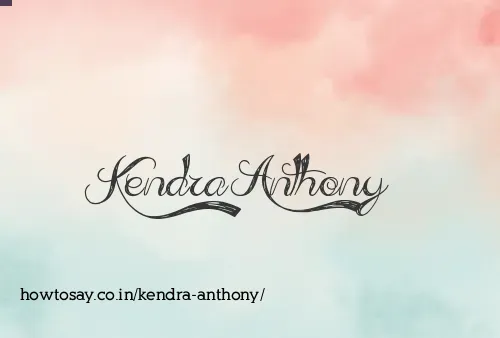Kendra Anthony