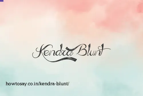Kendra Blunt