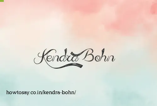 Kendra Bohn